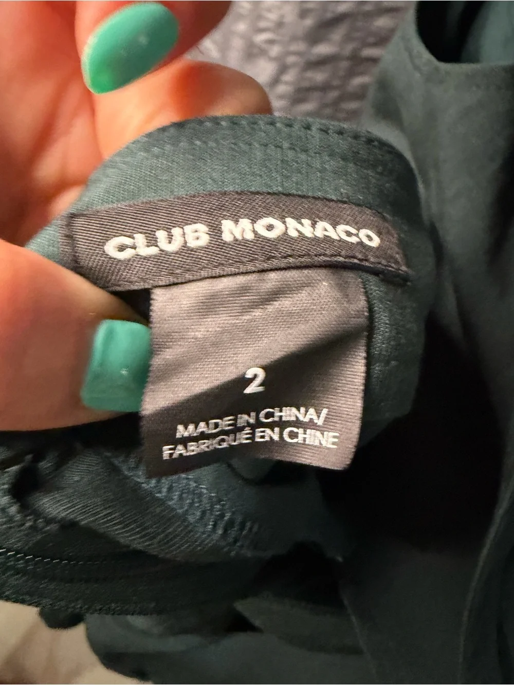Club Monaco sleeveless neck